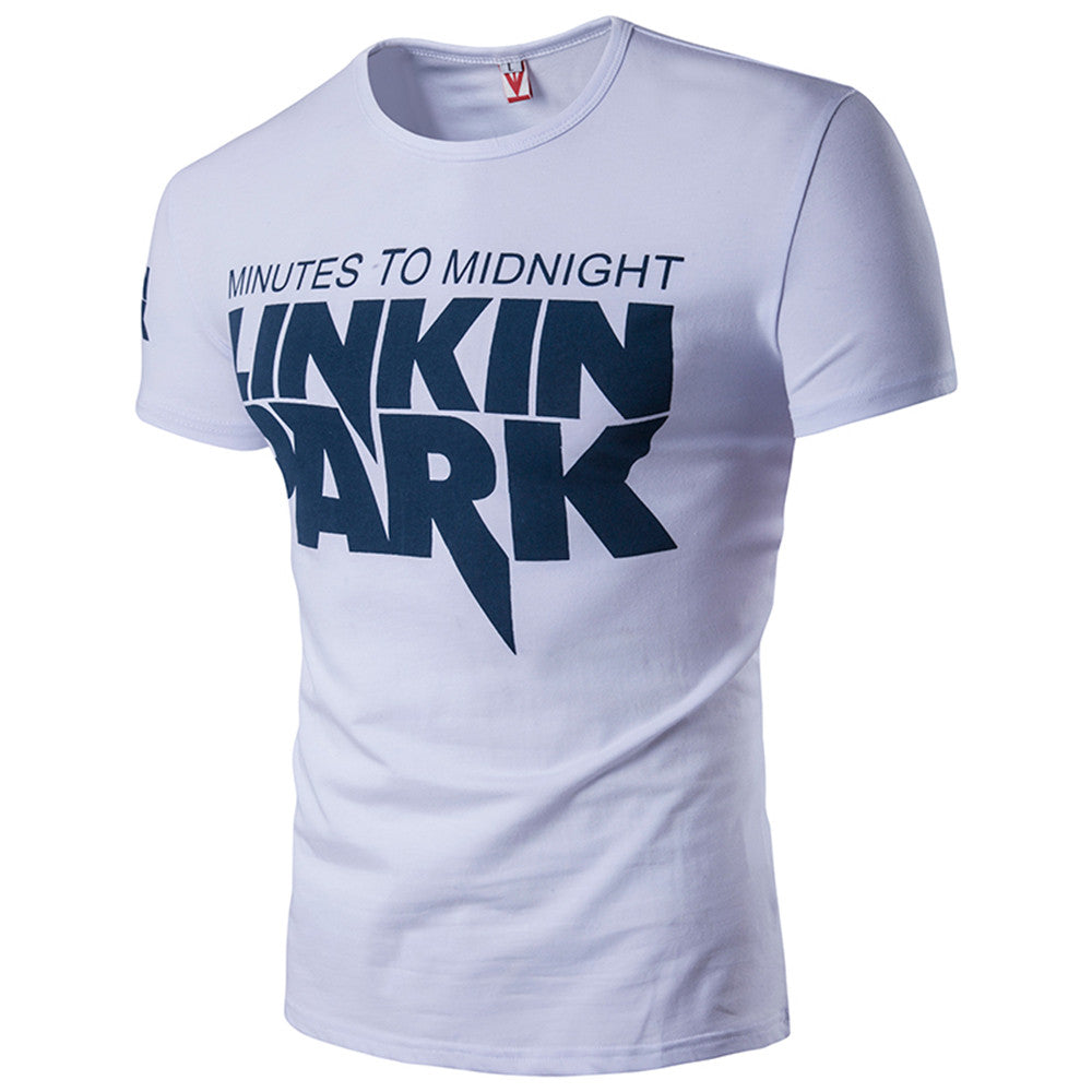 2017 Summer Fashion Mens T Shirt Minutes To Midnight LINKIN Park Printed T-Shirt 100%Cotton Linkin Brand Clothes Short Tops Tees