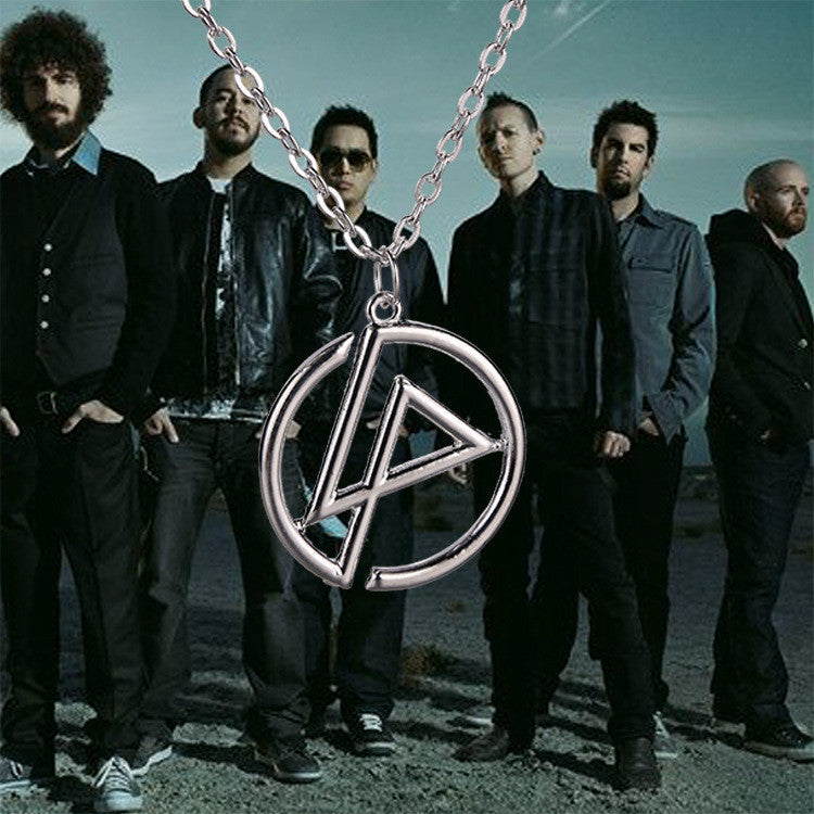 Linkin Park necklace band group logo punk silver color pendant jewelry for men and women wholesale C130