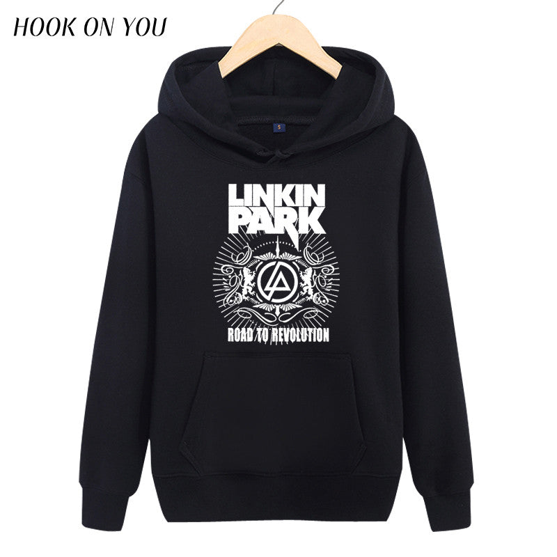 2017 Fashion Men Pullover Hoodies Minutes To Midnight Lincoln Park Print Sweatshirt Linkin Brand Man Outerwear Cool Unisex Tops