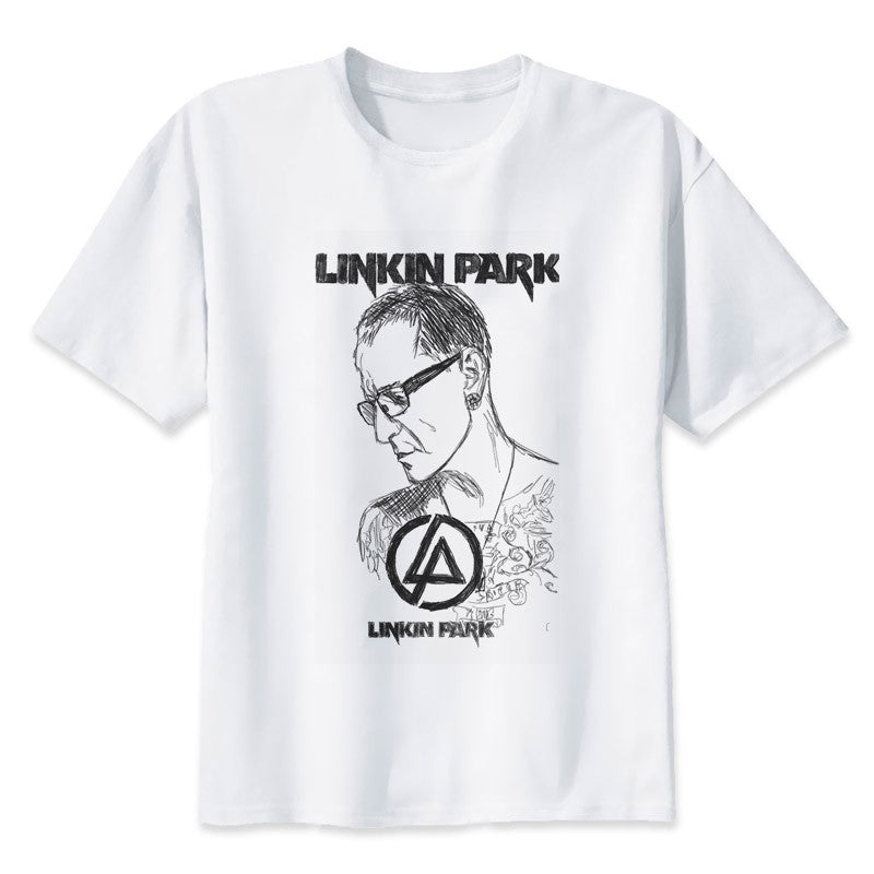 linkin park Chester Bennington T-Shirts Men Personalized Custom Tee 2017 Summer Short Sleeve Fitness T shirt MR921