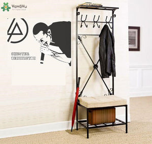 Chester Bennington Vinyl Wall Stickers For Kids Room Superstar Rock Linkin Park Wall Decal Poster Music Home Decor Art DIY SY270