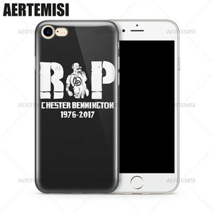 Aertemisi Phone Cases Linkin Park Chester Charles Bennington Clear Soft TPU Case Cover for iPhone 5 5s SE 6 6s 7 Plus