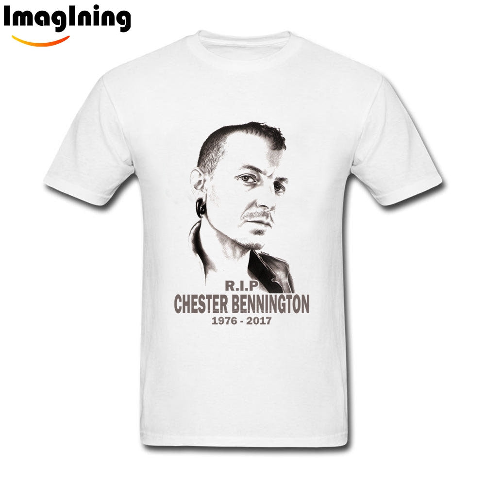 New Classic Linkin Park RIP Chester Bennington T-shirts Mens Novelty Music Unique Men's T-shirt XXXL Camiseta