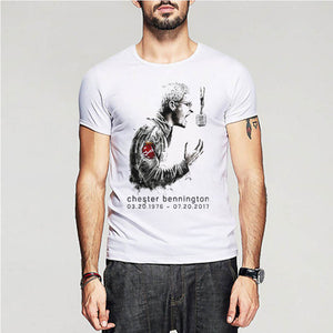 Chester Bennington Linkin Park Rest In Peace 2017 T shirt Men casual gift tee USA Size S-3XL