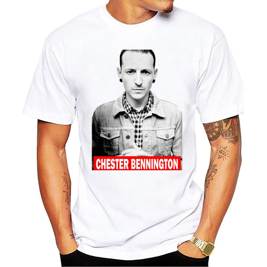 Remember Linkin Park For Chester Bennington T Shirt Men Plus Size Clothing Punk T-shirts